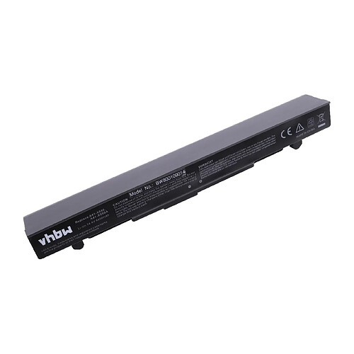 vhbw Li-Ion batterie 4400mAh (14.4V) noir pour laptop notebook Asus A450VB, A450VC, A450VE, A550C, A550CA, A550CC, A550L, A550LA, A550LB, A550LC