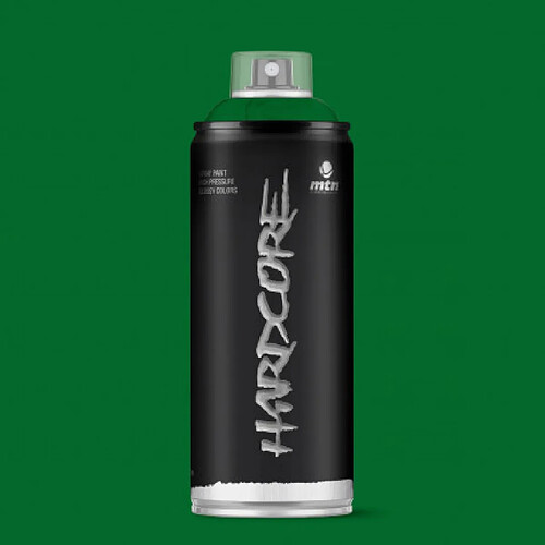 Montana Hardcore Spray |Finition Brillante | Verde Lutecia 400ml | Montana Colors