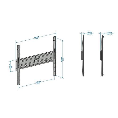 Meliconi CME ES400 139,7 cm (55') Noir