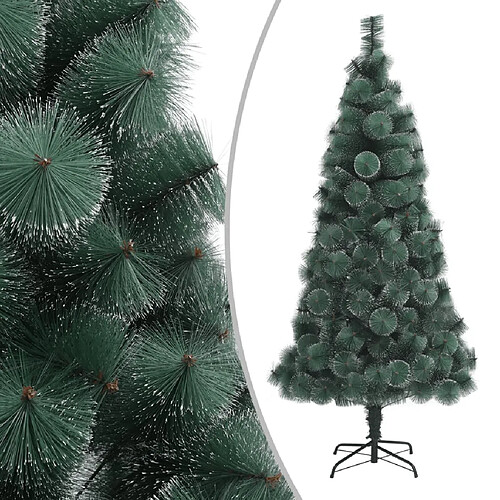 vidaXL Sapin de Noël artificiel avec support Vert 180 cm PET