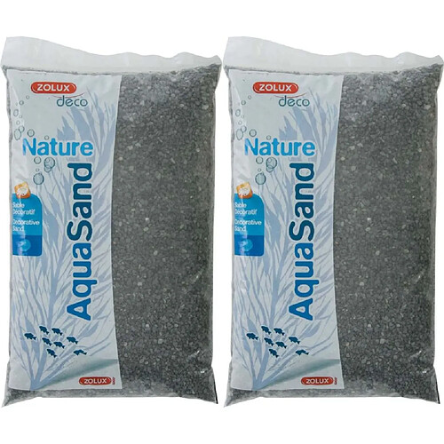 ZOLUX Sol décoratif Aquasand basalte noir 10 kg.