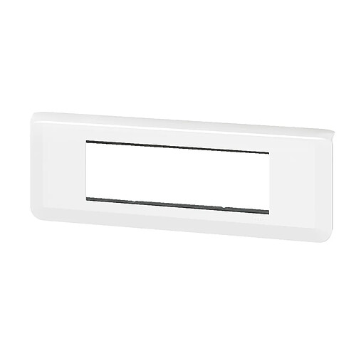 Legrand Plaque de finition avec support pour 6 modules montage horizontal Mosaic - Blanc