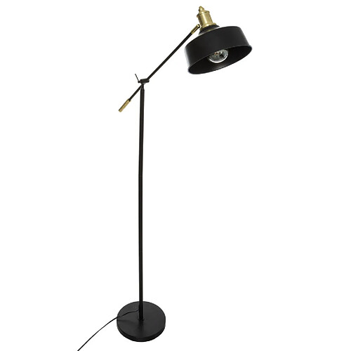 Atmosphera, Createur D'Interieur Lampadaire arc "flower" noir métal hauteur 155 cm atmosphera