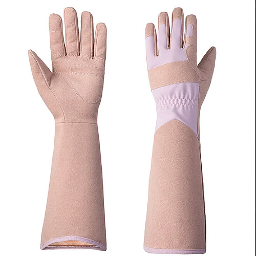 BESTA paire de gants de jardinage résistants aux épines de coupe de roses, protection longue de l'avant-bras pour femme