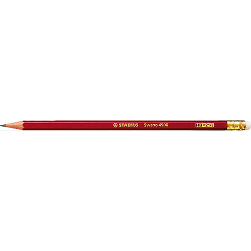 STABILO Crayon graphite Swano avec gomme, dureté: HB ()