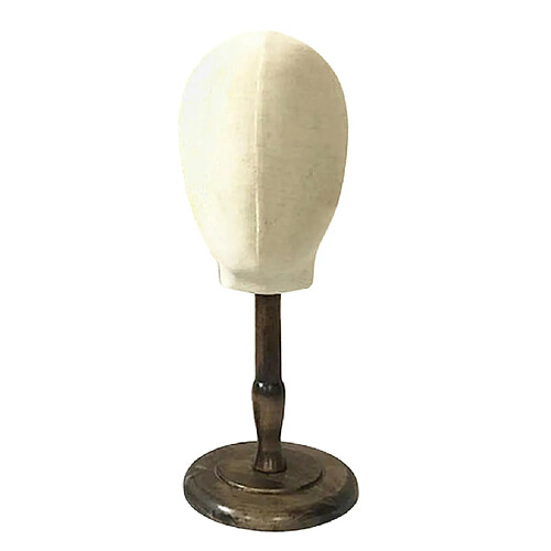 Toile De Table Perruque Mannequin Porte-chapeau Support Affichage Mannequin Modèle Moyen Noir