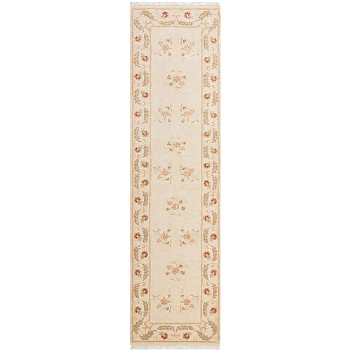 Vidal Tapis de couloir en laine 300x79 brun Darya