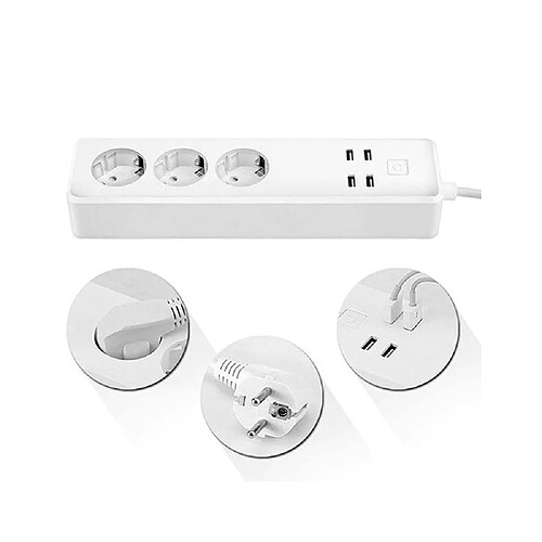 Multiprise intelligente Smart Wifi blanc - R4028 - Woox