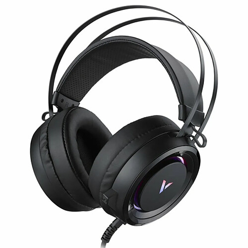 Vh500C Gaming Headset Virtual 7.1 Surround Sound Headphone Rgb Led Light 50Mm Driver Unit Avec Mic Black