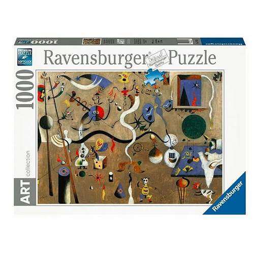 Ravensburger- Puzzle 1000 pièces Art Collection-Le Carnaval d'Arlequin/Joan Miró Adulte, 4005556171781