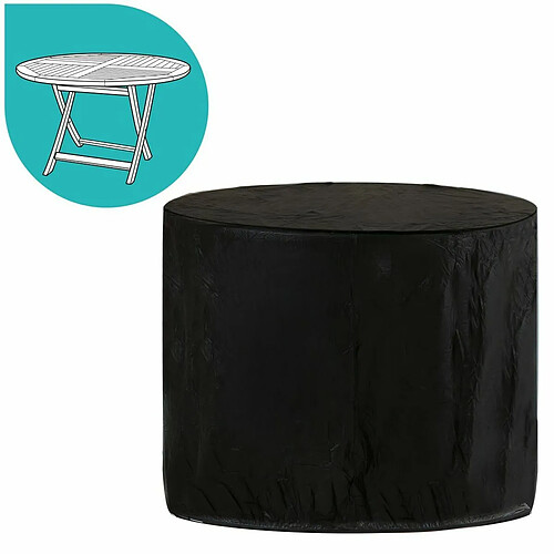 BigBuy Garden Étui de protection Table Noir PVC 100 x 100 x 75 cm