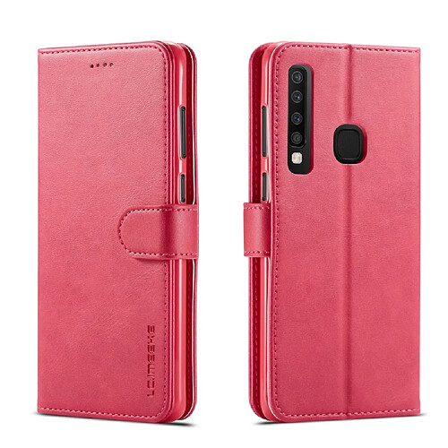 Etui en PU rose pour votre Samsung Galaxy A9 (2018)/A9 Star Pro/A9s