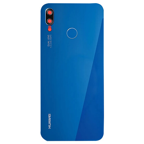 Vitre Arrière Huawei P20 Lite Lentille Caméra Capteur d'empreinte Original Bleu