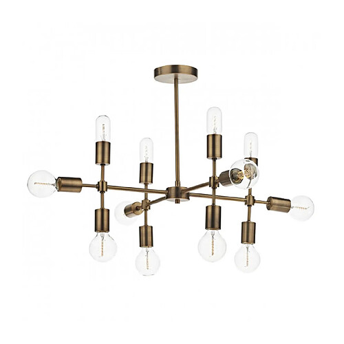 Luminaire Center Suspension Code or vieilli 12 ampoules