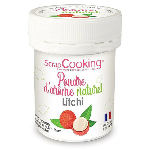 Scrapcooking Arôme alimentaire naturel en poudre 15 g - Litchi