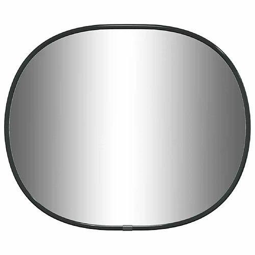 Maison Chic Miroir mural | Miroir Décoration pour Maison Salle de Bain Noir 30x25 cm -GKD16488