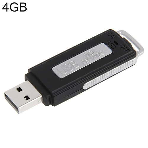 Dictaphone USB 4GB Ultra Portable Enregistreur Facile À Utiliser Et Transporter YONIS