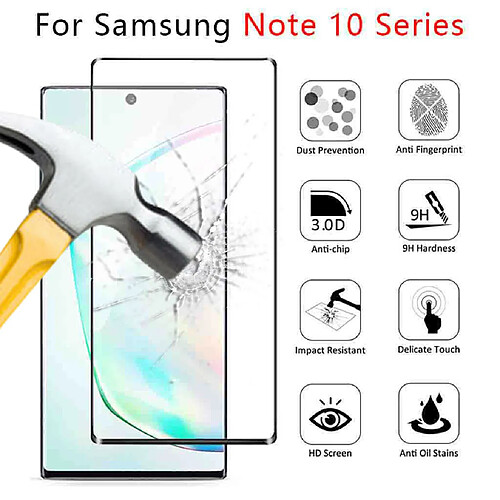 Écran 1pc Verre Trempé Film de protection pour Samsung Galaxy Note 10 + / Plus Clear