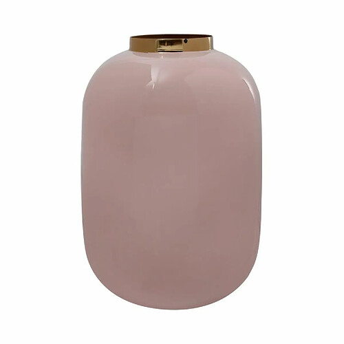 Paris Prix Vase Rond Déco Polko 25cm Rose & Or