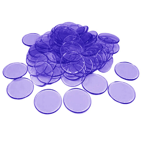 100pcs jetons de poker Coins Casino Supply Family Games Accs violet