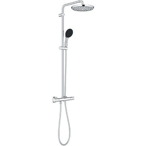 Colonne de douche avec mitigeur thermostatique - Economie d'eau - GROHE Vitalio Start System 250 - Chromé - 26677001