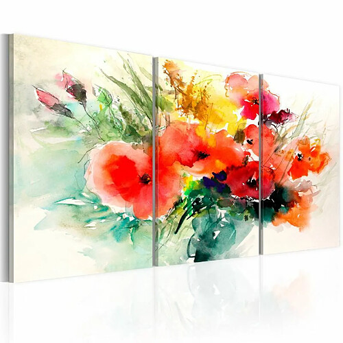 Paris Prix Tableau Imprimé Watercolor Bouquet 60 x 120 cm