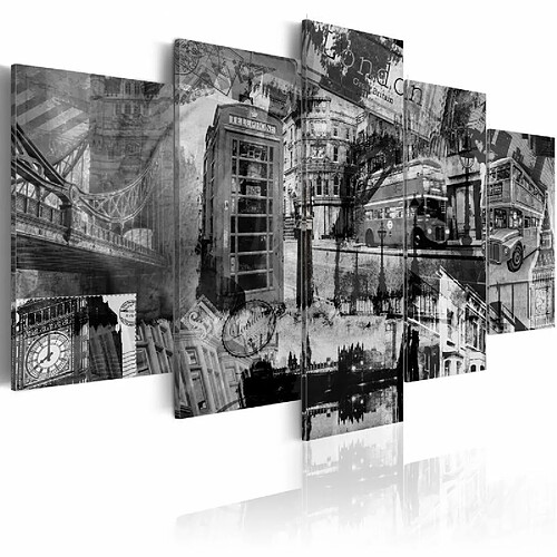 Paris Prix Tableau Imprimé 5 Panneaux L'essence de Londres 50 x 100 cm