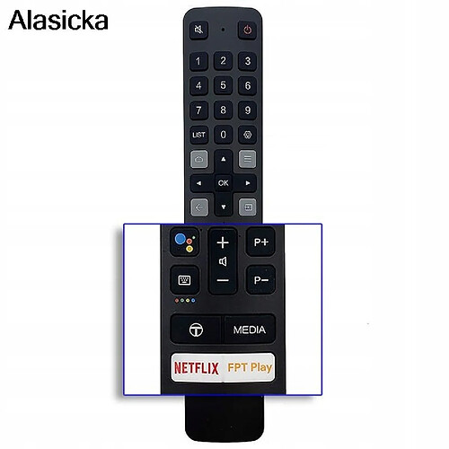 GUPBOO Télécommande Universelle de Rechange pour TCL LCD LED TV avec média NEXFFLIX FFPT Play Fe