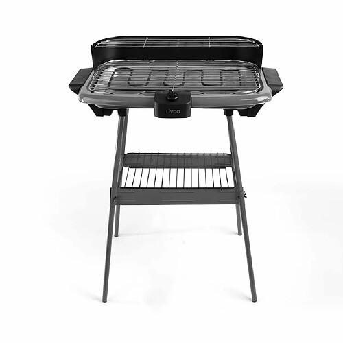 Barbecue électrique sur pieds 2000w gris - dom297g - LIVOO