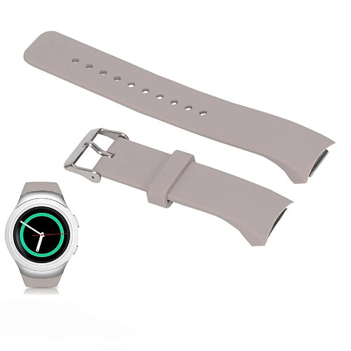 Wewoo Bracelet de montre couleur unie avec dragonne pour Galaxy Gear S2 R720 (Kaki)