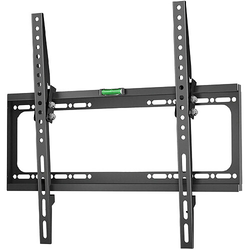 Onkron Support Mural TV Inclinable pour 26 - 55 Pouces Écrans & TVs, Accroche Television Mural Poids de 45 kg - Fixation Murale TV VESA 75x75 - VESA 400x400 mm/Support Mural TV Universel TME-44B Noir