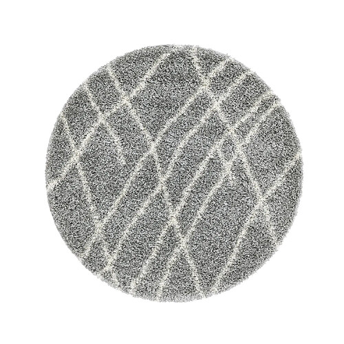 Hadorn Tapis shaggy 185x185 gris Lachen Fence