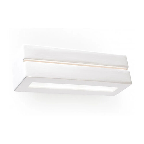 Luminaire Center Applique murale VEGA LINE céramique blanc 1 ampoule