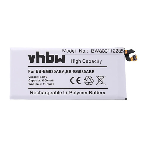 vhbw Batterie remplacement pour Samsung EB-BG930ABA, EB-BG930ABE pour smartphone (3000mAh, 3,85V, Li-polymère)