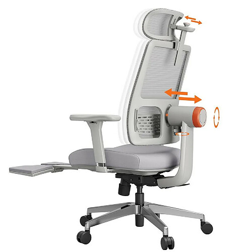 NEWTRAL MagicH-BPro Chaise ergonomique, Chaise Gaming, Chaise Bureaux – Gris