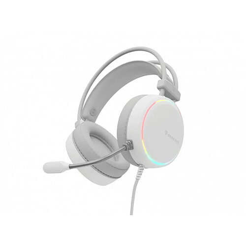 Casques avec Microphone Genesis NEON 613 Blanc Multicouleur