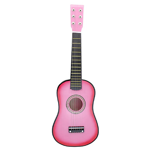 Mini 23 Pouces En Bois 6 Cordes Guitare Acoustique Instrument De Musique Cadeau Rose