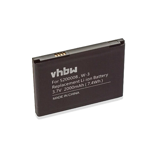 vhbw Li-Ion batterie 2000mAh (3.7V) pour votre router mobile hotspot Sierra Aircard 760 Wireless, 762, 762s, Wi-Fi 4G FC80