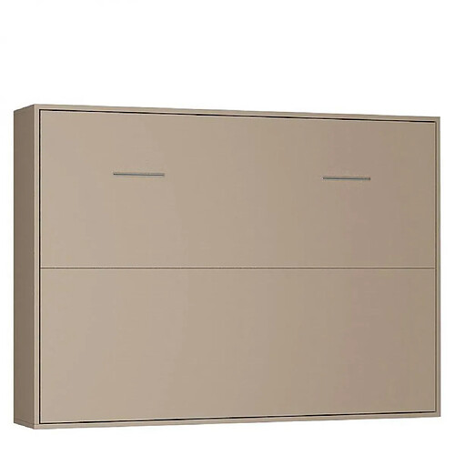 Inside 75 Armoire lit horizontale escamotable STRADA-V2 taupe mat couchage 160*200 cm.