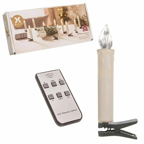 BigBuy Christmas Bougie LED Lumière chaude (AAA)