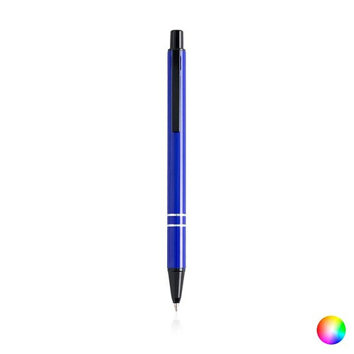 Totalcadeau Stylo en aluminium à l’encre bleue Couleur - Vert pas cher