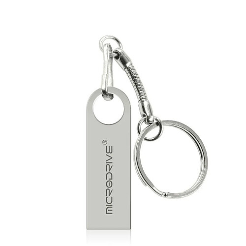 Wewoo Clé USB Disque U haute vitesse imperméable en métal MicroDrive 32GB USB 2.0 Gris