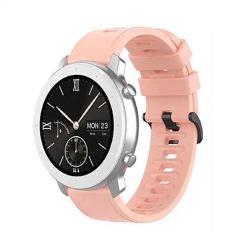 Wewoo Bracelet pour montre connectée de remplacement de Smartwatch en silicone Amazfit GTRtaille 20 mm rose clair