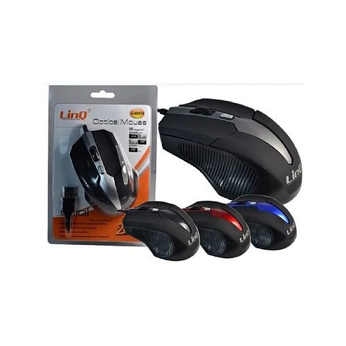 Linq Souris optique - Interface USB Plug & Play - Technologie de pointage de haute précision optique - Design compact et ergonomique