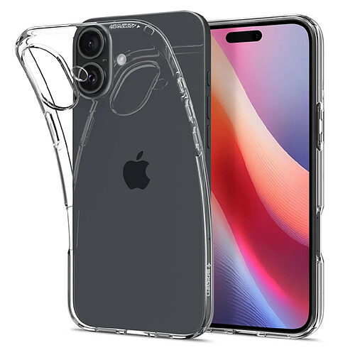 Htdmobiles Coque pour Apple iPhone 16 Plus - housse etui silicone gel fine + film ecran - TRANSPARENT TPU