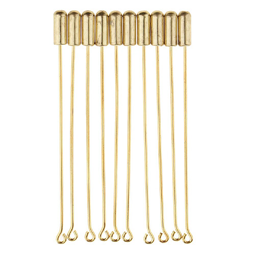 10 Pièces 7.1 Cm De Long Bouchon D'aiguille Revers Bâton Chapeau écharpe Broche Boutonnière Broche