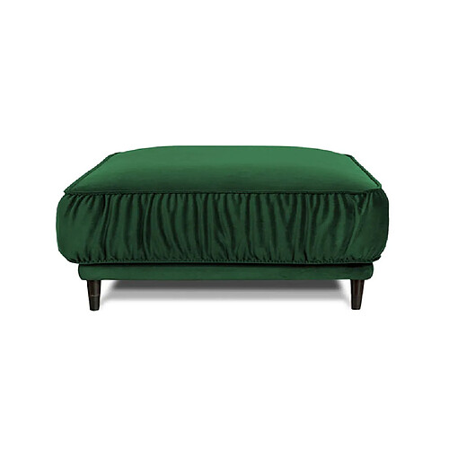 MAISON AUBERTIN Pouf L Fiorenzo Velours Vert