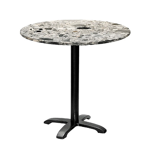 Restootab Table ronde Ø80cm - modèle Bazila terrazzo cepp