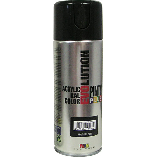 Bombe de peinture noir ral9005 mate - pinty 597 - NOVASOL SPRAY