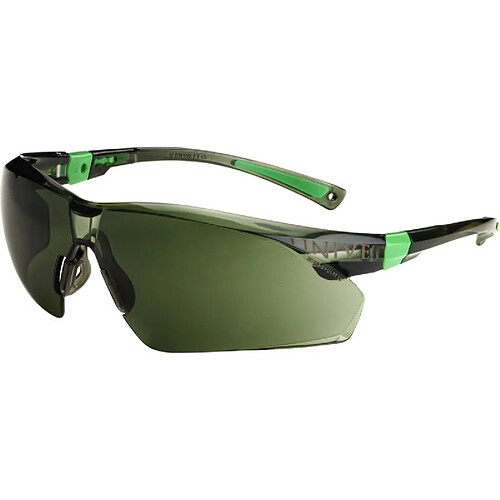 Lunette de protection Univet 506UP 506U-04-04 avec protection anti-buée, avec protection UV noir, vert DIN EN 166 1 pc(s)